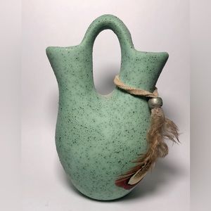 Small Turquoise American Indian (Native American) Style Wedding Vase